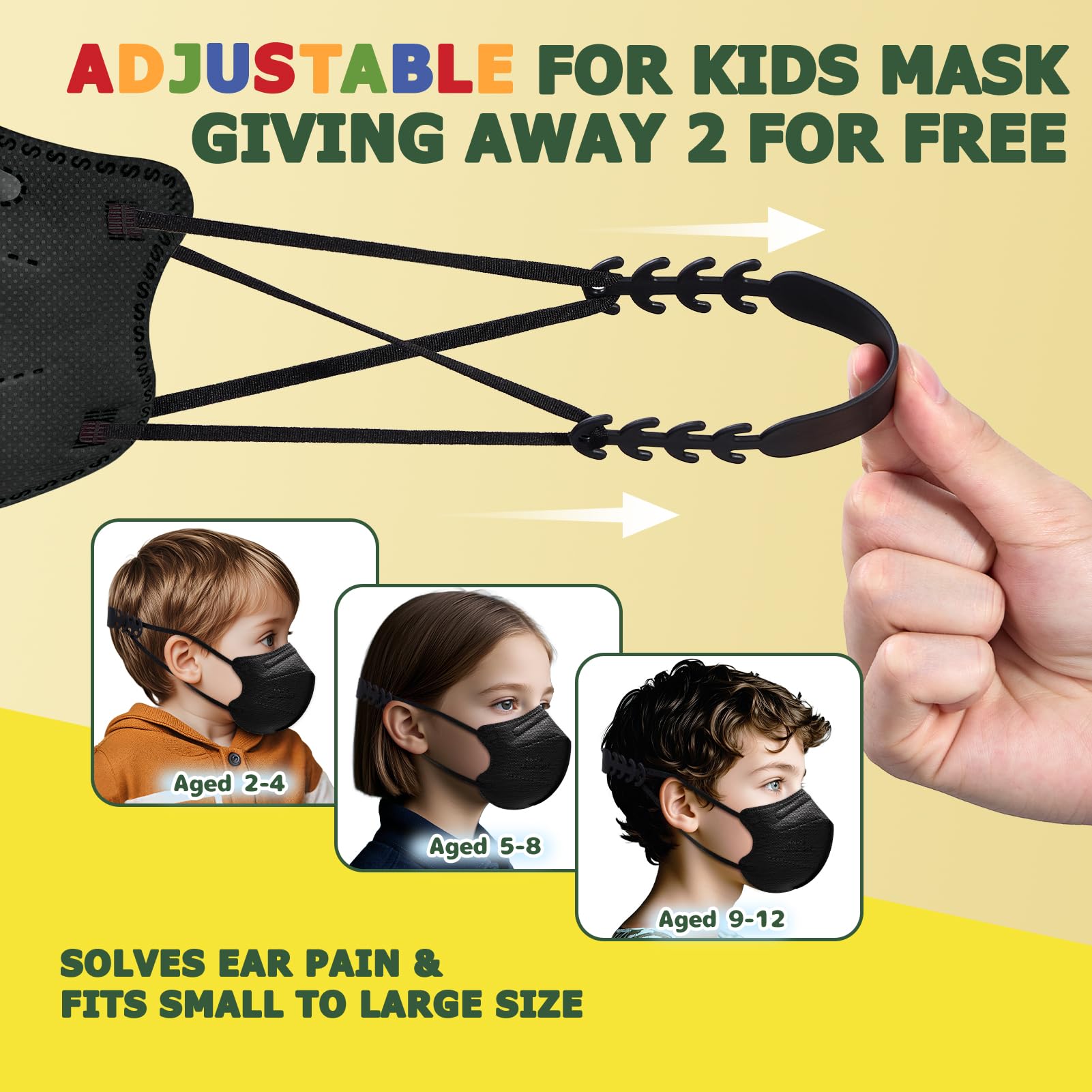FACEMOON KN95 kids mask breathable material for everyday activities