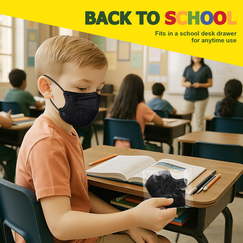 FACEMOON KN95 kids mask individually wrapped for hygienic school use