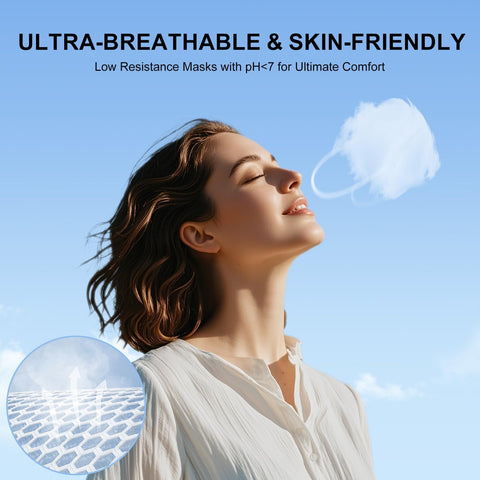 FACEMOON KN95 mask full-face coverage for daily activities.