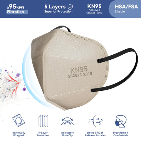 Facemoon KN95 masks shown in ten colors, offering versatile style options.