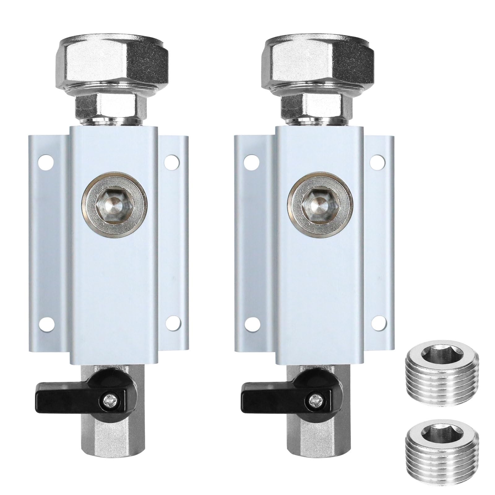FACFUEL 3/4-inch air outlet kit showing modular manifold for organized shop air