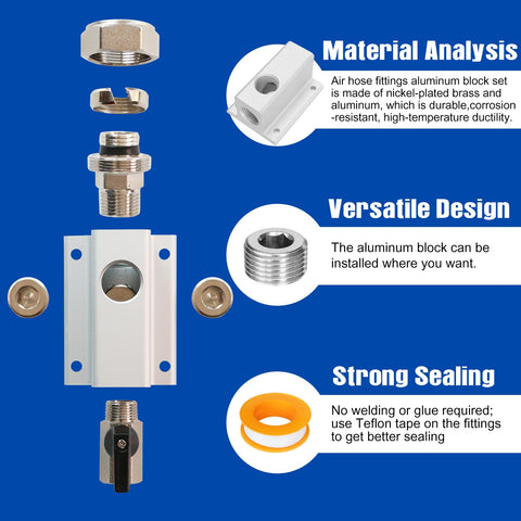 FACFUEL 3/8-inch brass valve included in kit for precise control