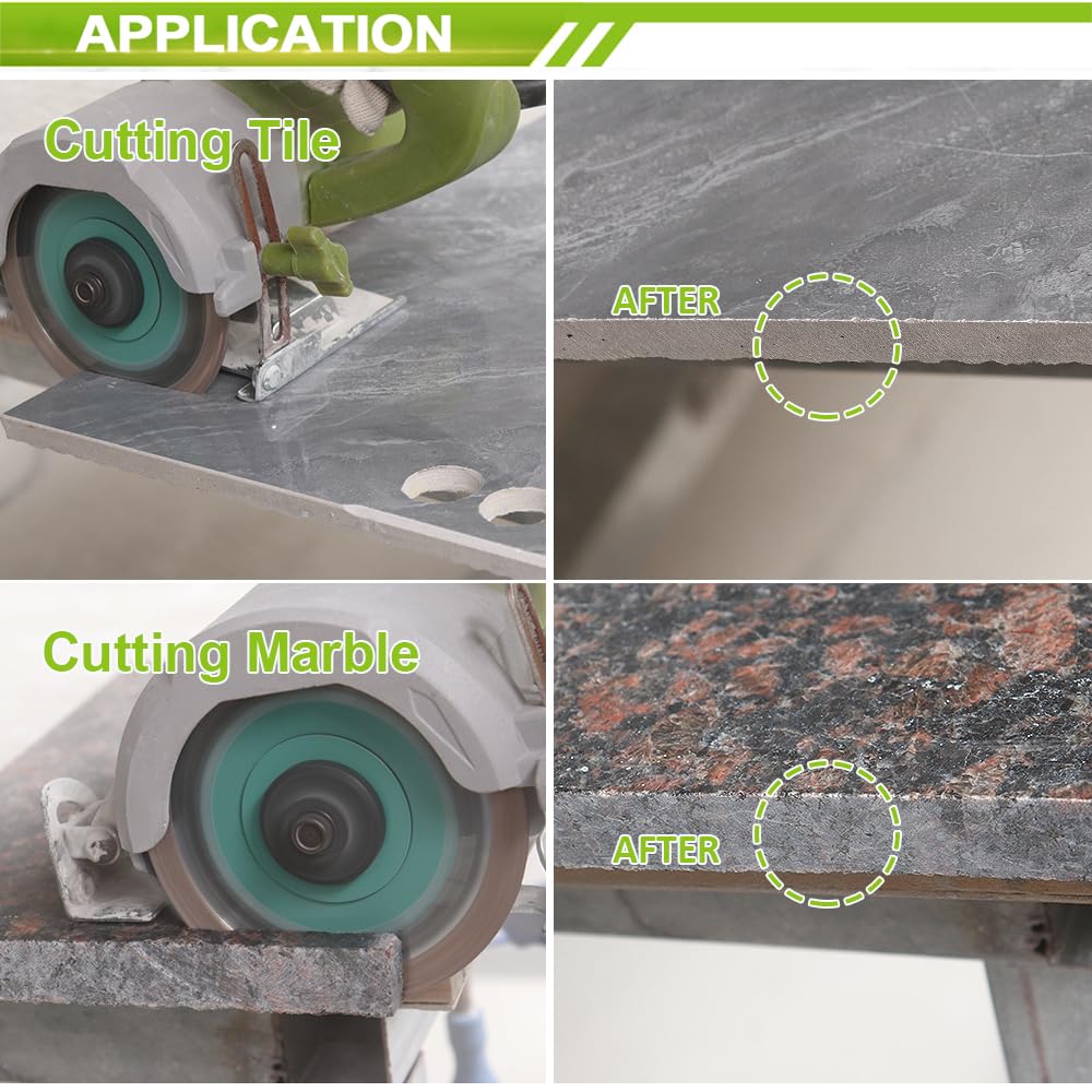 FACHLICH diamond porcelain saw blade 10in for dry or wet porcelain tile cutting.