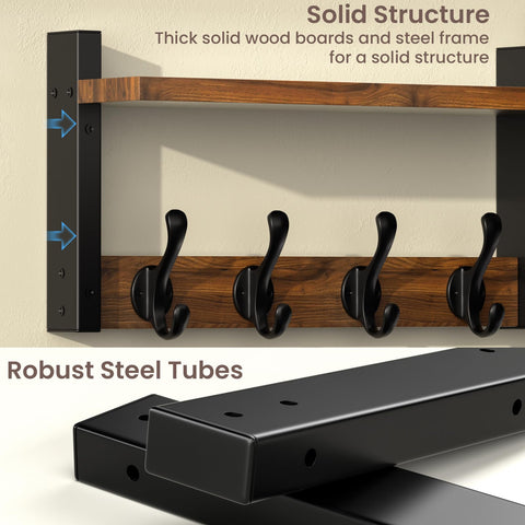Facilite durable wall hanger suitable for hats, bags, and accessories
