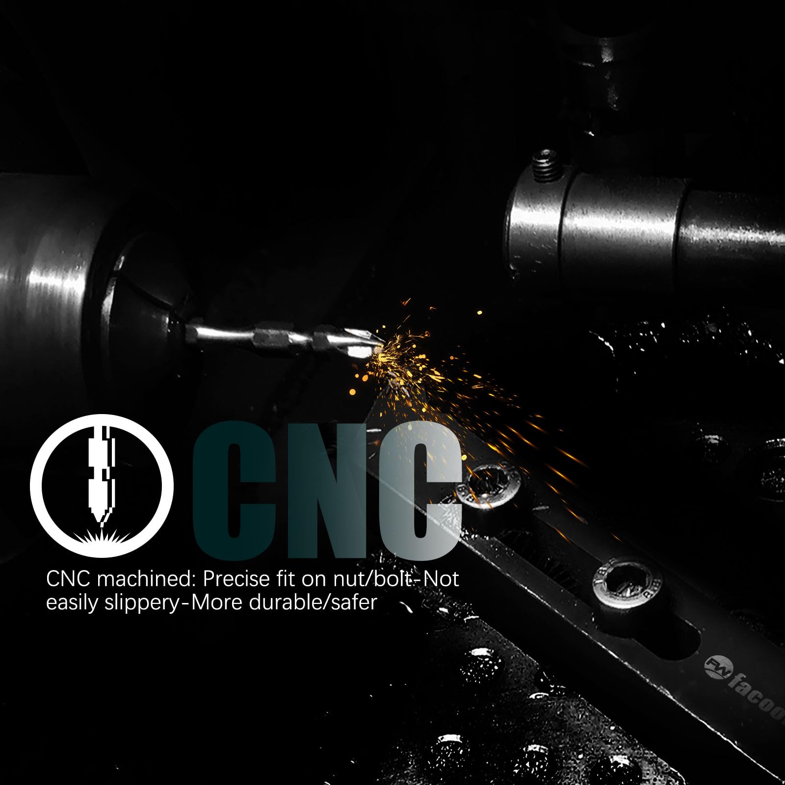 Facoow high-torque nut drivers rated up to 700 in-lbs