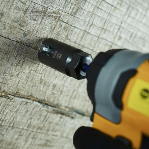Facoow tool being used for wing nuts eye bolts and screw hooks in DIY