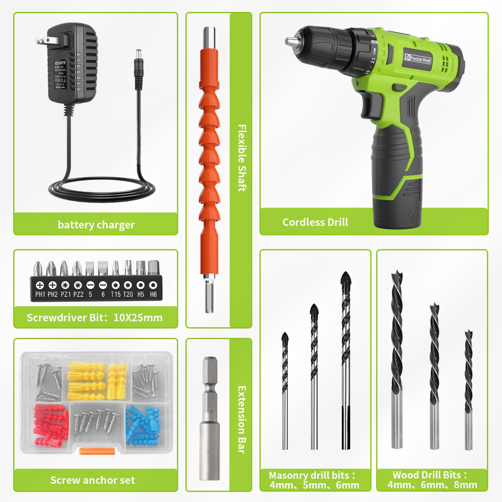 FADAKWALT LED work light and brake feature for precise starts in dim spaces