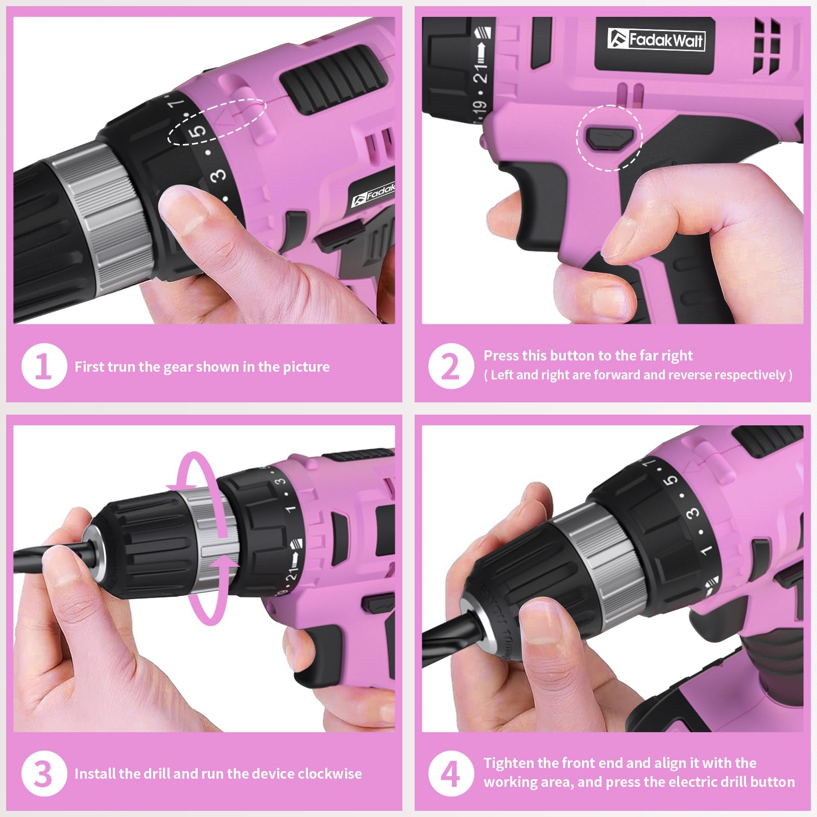 Magnetic flexible shaft with FADAKWALT for tight spaces.
