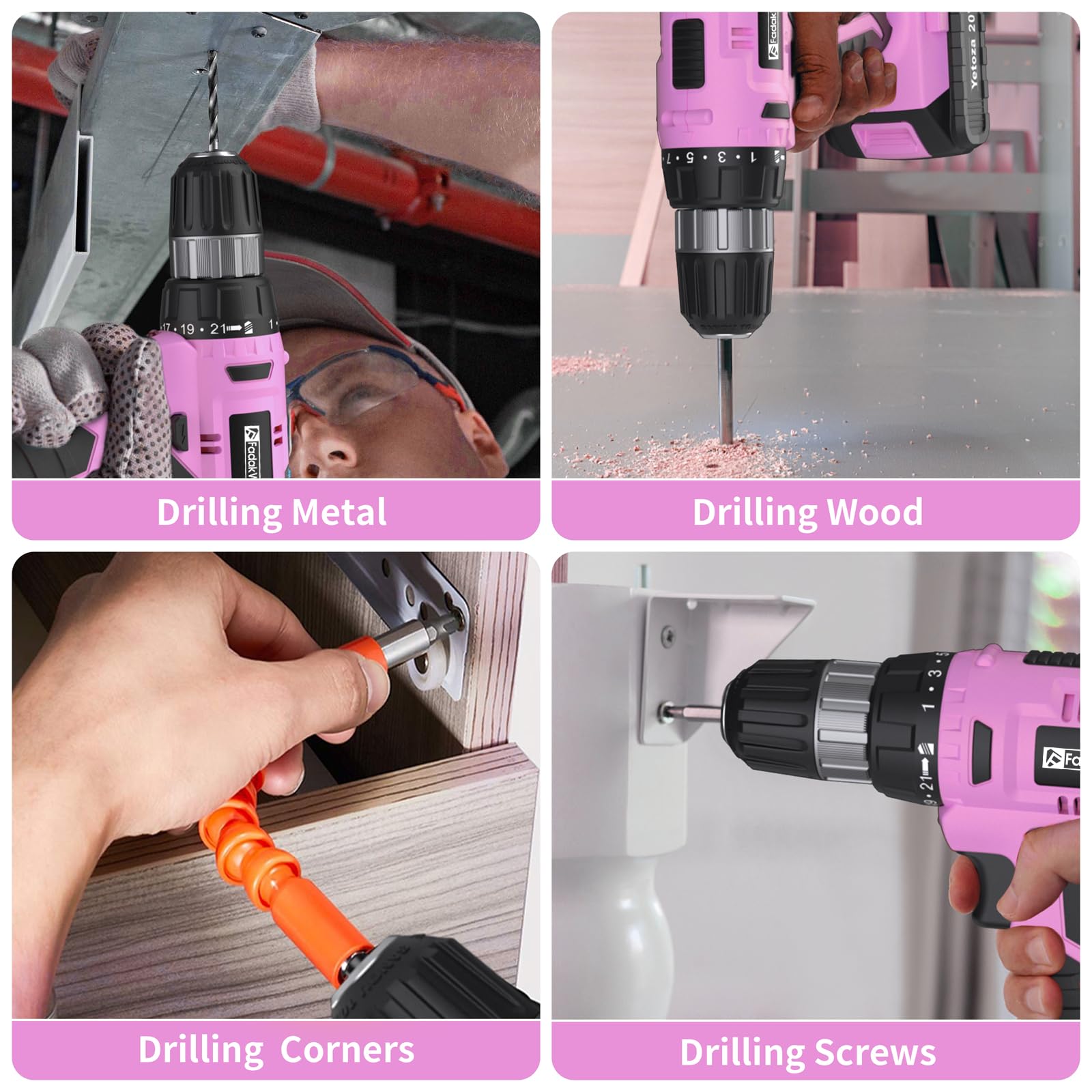 Wood drill bits 3pc for clean holes with FADAKWALT.