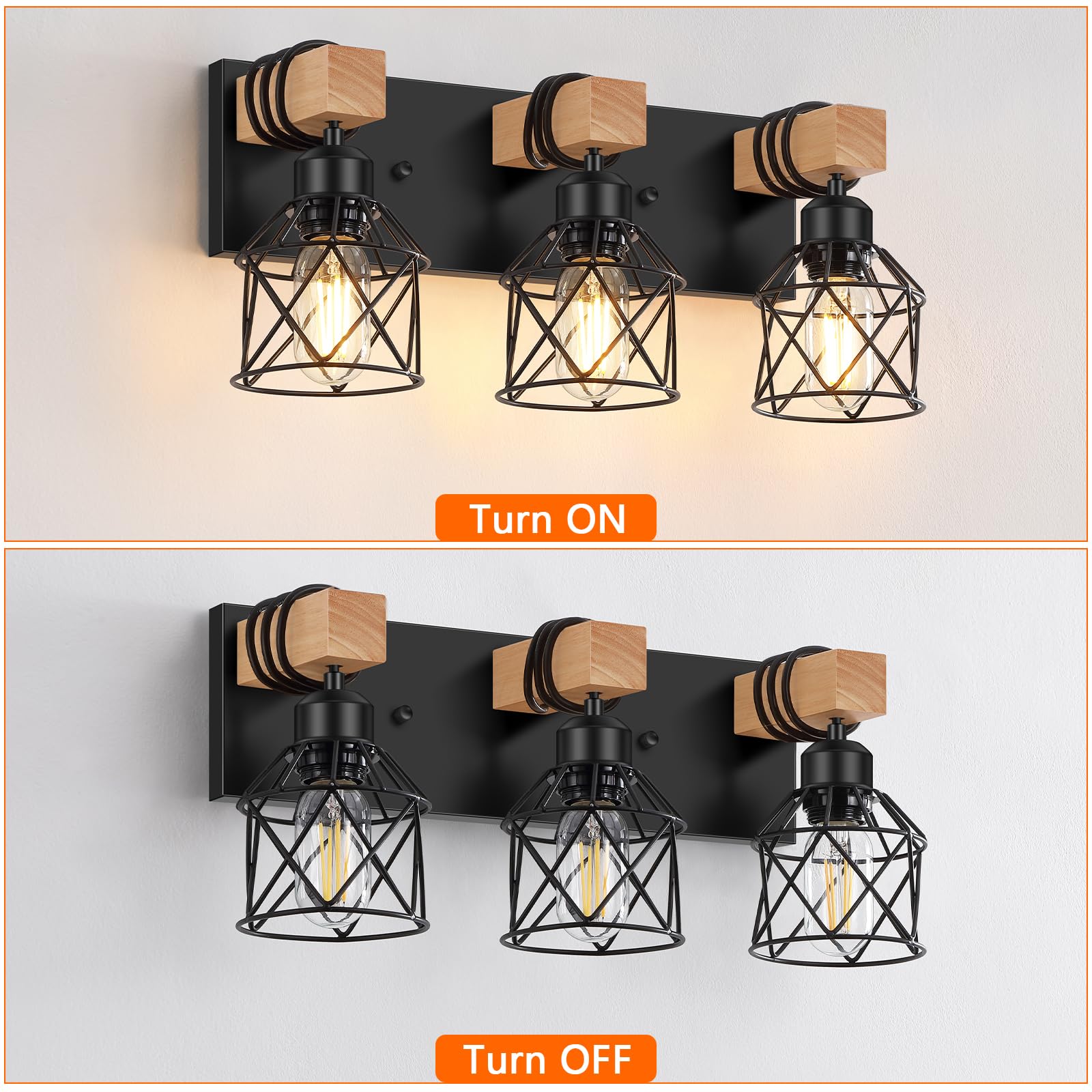 Fadimikoo bathroom mirror light installed above vanity for clear tasks.