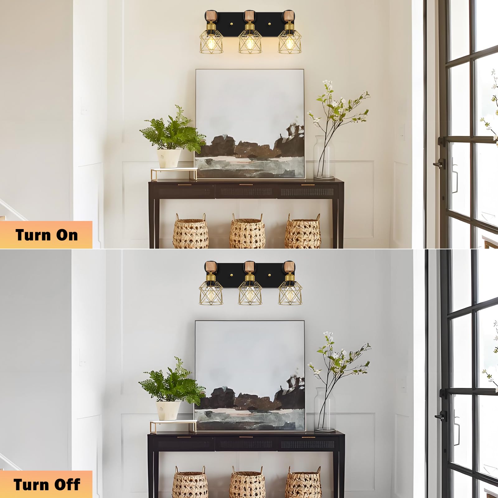 FadimiKoo vanity light with mounting hardware included