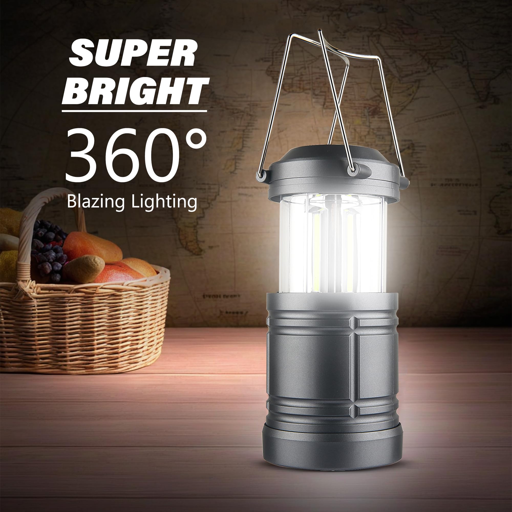 FADOMALL ABS lantern is water- and shock-resistant for tough conditions.