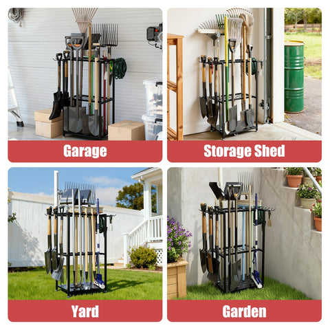 Faesun outdoor tool storage resists rust and moisture for patio or garden