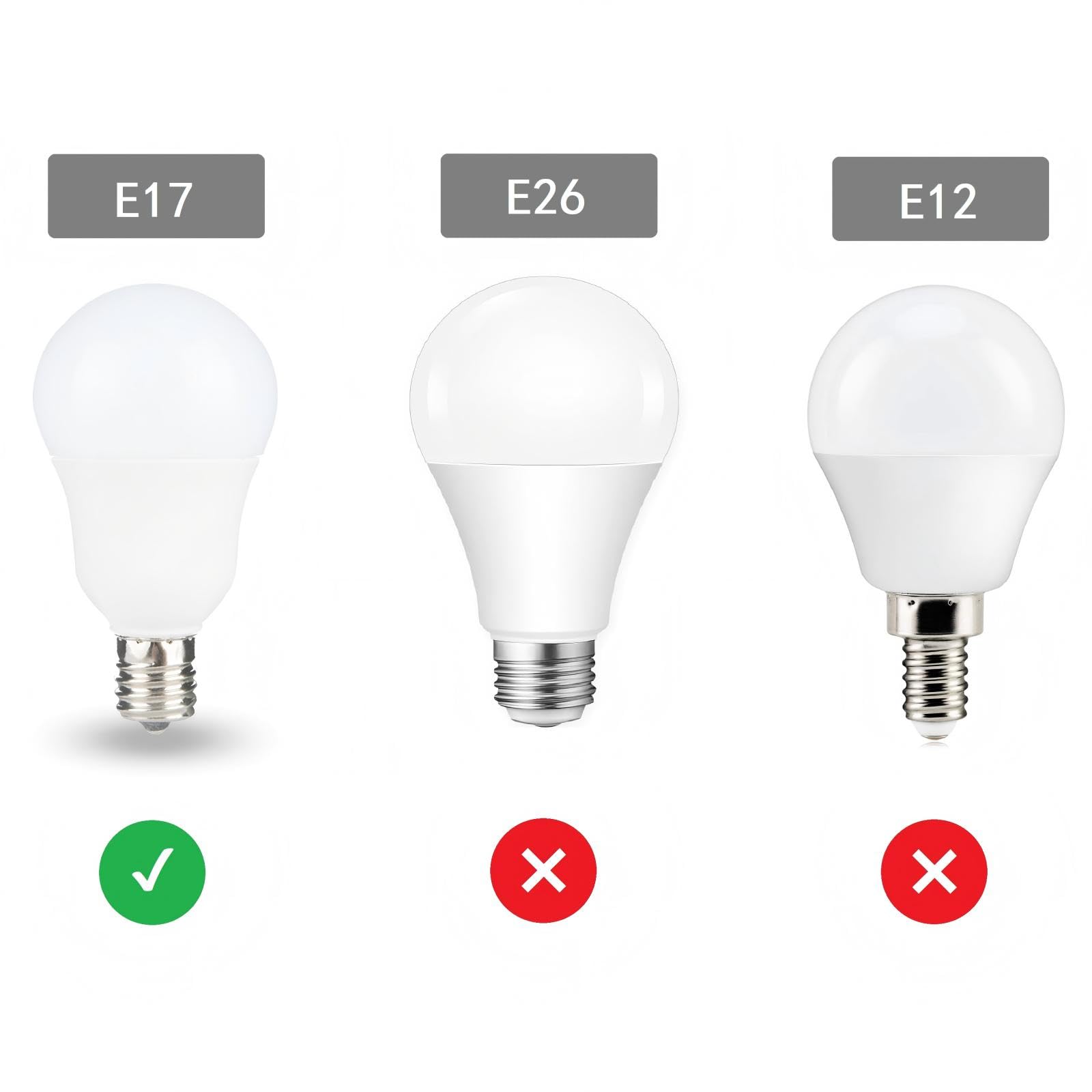 FAGUANGAO chandelier globe bulb shows warm 3000K lighting for elegant fixtures.