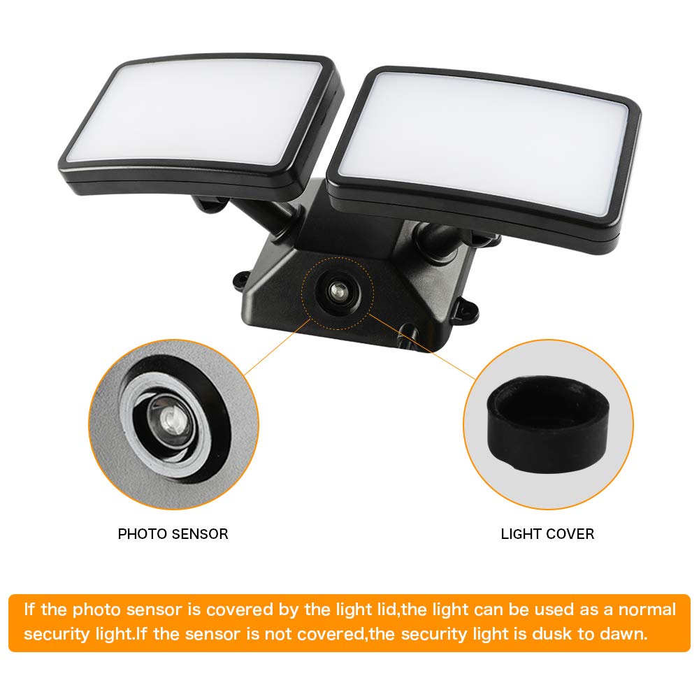 FAGUANGAO 5000K daylight LED flood light for clear nighttime visibility.