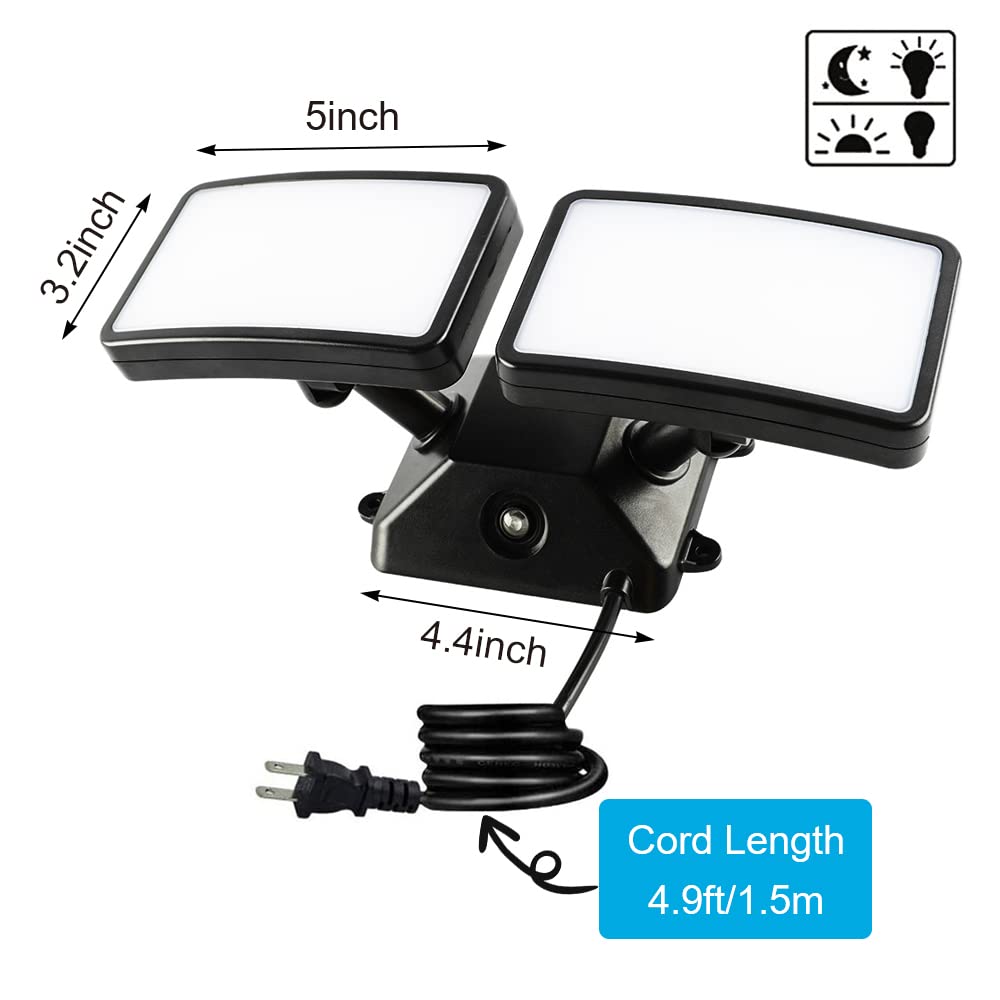 FAGUANGAO plug-in security light with easy installation on walls.