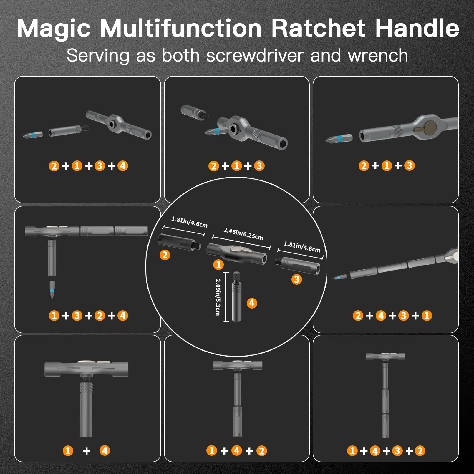 Faireach bit types PH, SL, Torx, Hex, PZ, and U-shape for electronics.