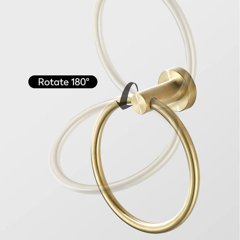 FAIRGIA brushed gold hardware pack with mounting hardware