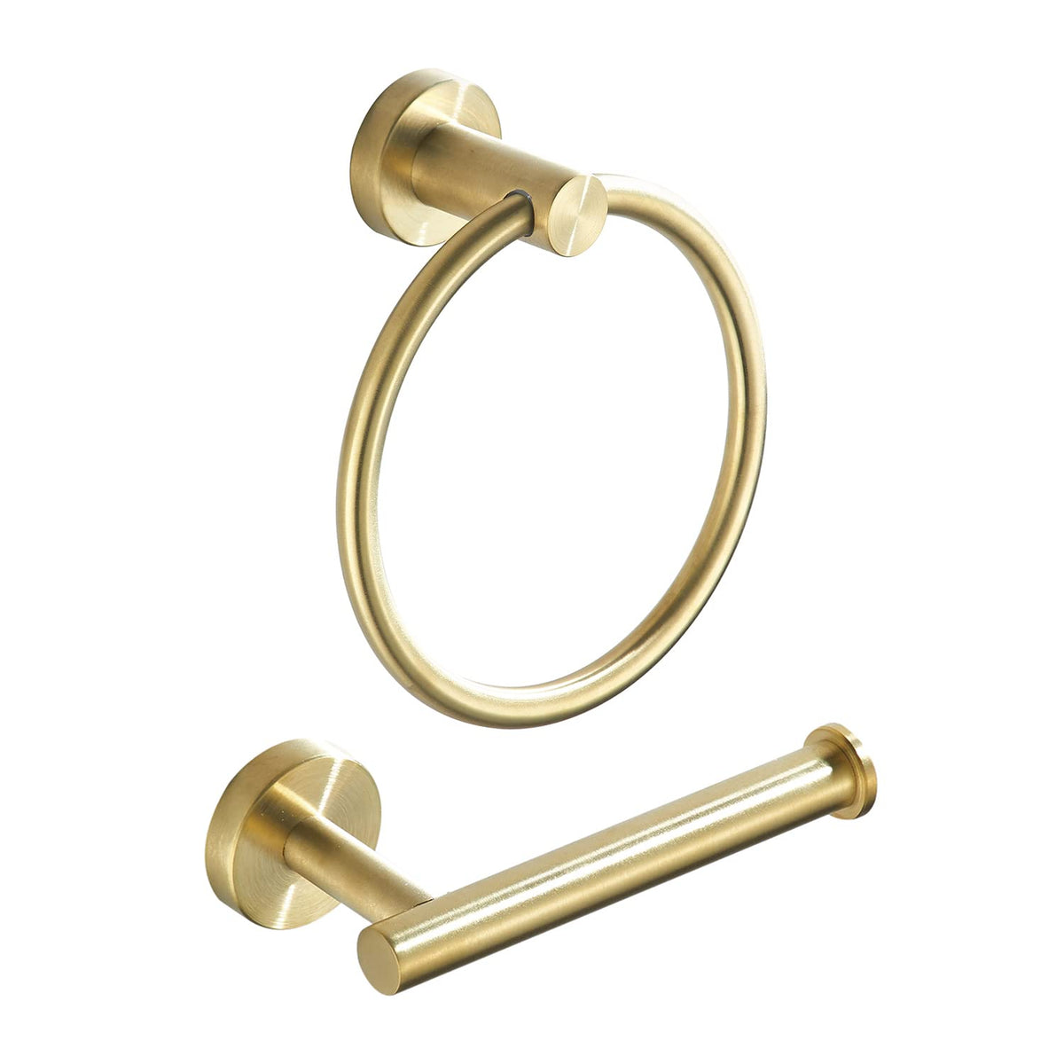 FAIRGIA brushed gold toilet paper holder with rust-resistant finish