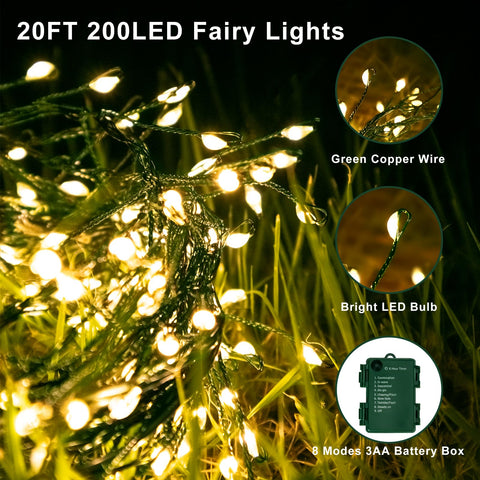 FairyGlim copper wire lights bendable for creative indoor decor