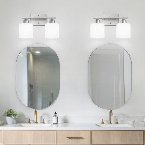 FAISHILAN modern farmhouse lighting complements bathroom and dressing spaces