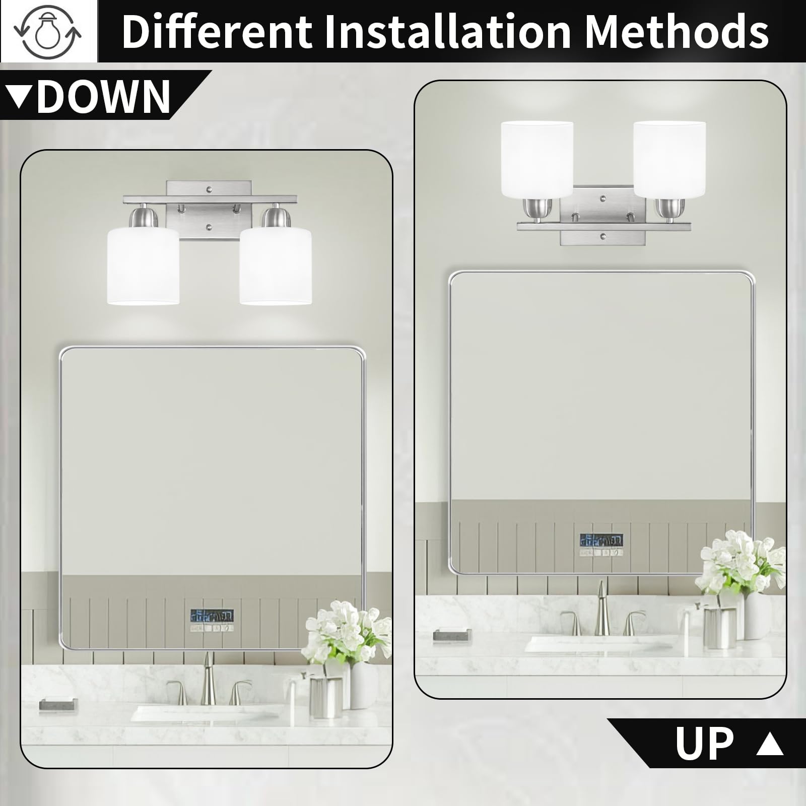 FAISHILAN upward and downward mounting options for flexible installation