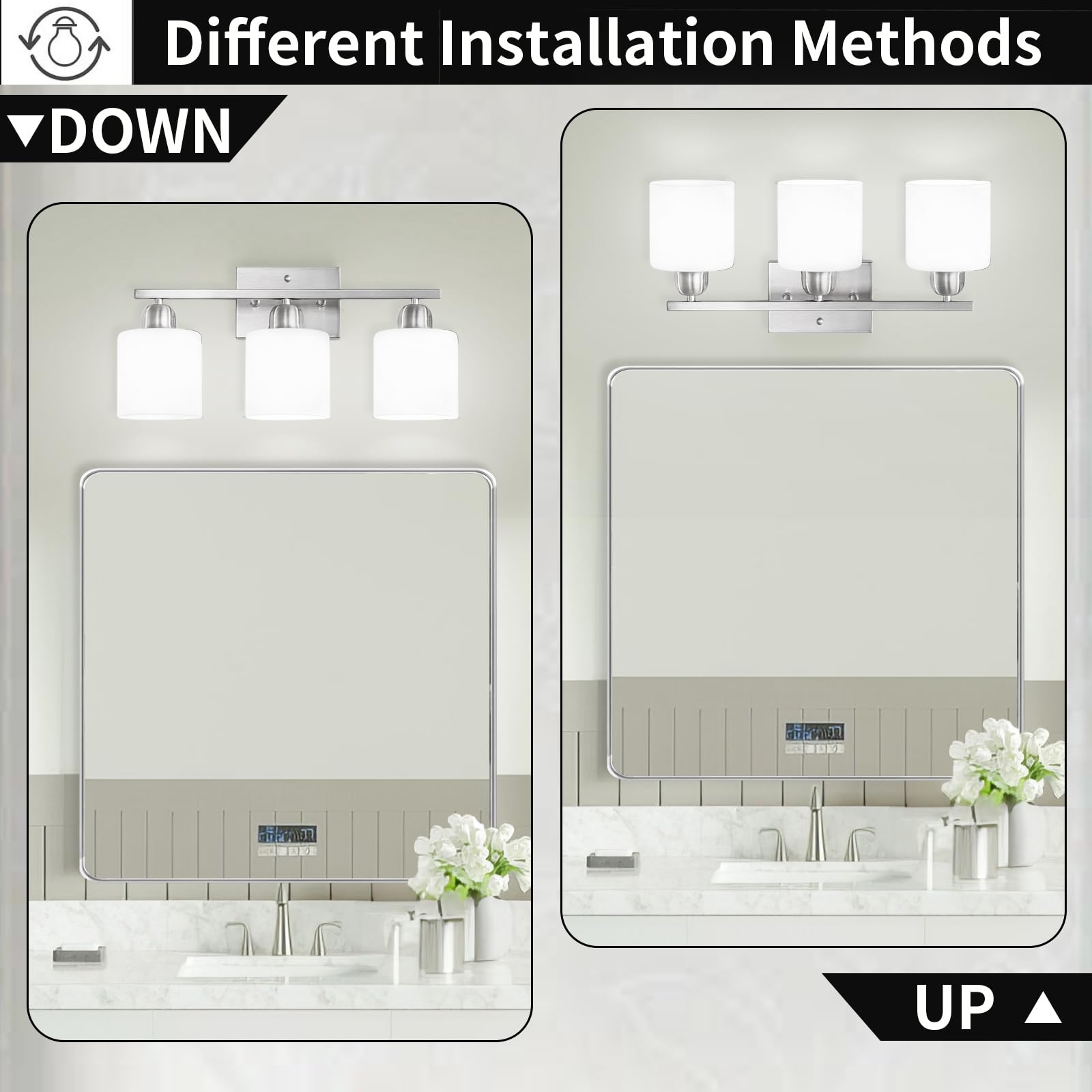 FAISHILAN reversible mounting option for upward or downward installation