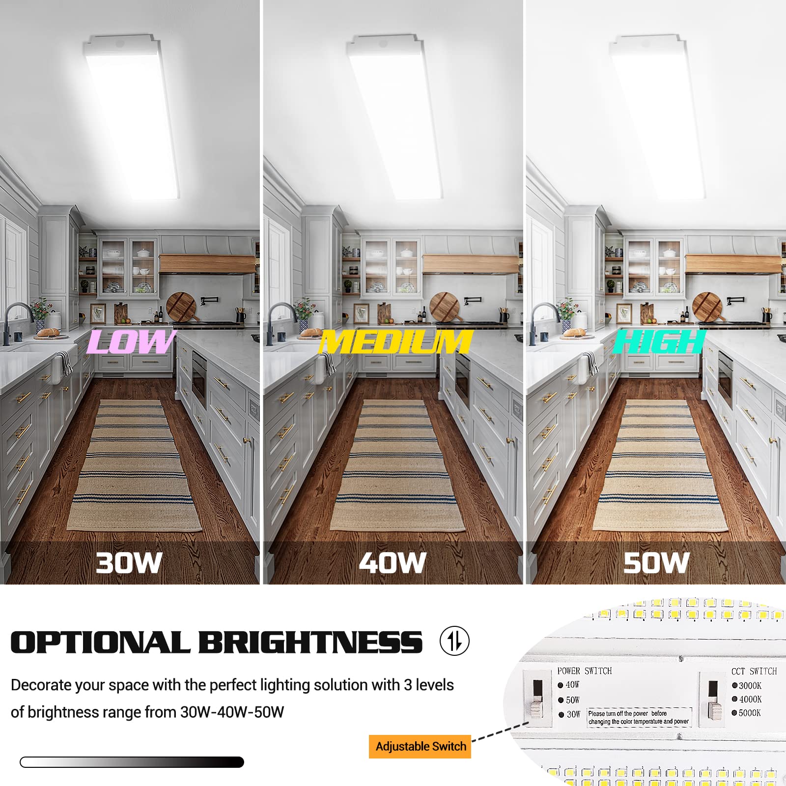 FaithSail 4ft LED wraparound demonstrating brightness levels for flexible task lighting