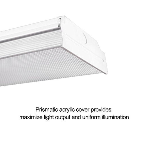 FAITHSAIL 4ft LED wraparound ceiling installation shows a flush mount for tidy spaces