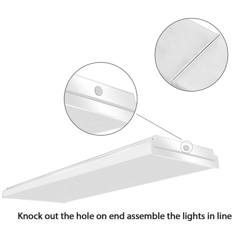 FaithSail 4ft LED light installation view with no ballast required.