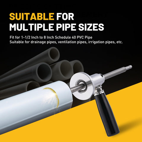 FAITIO carbide-tipped blades slice through pipe walls with ease