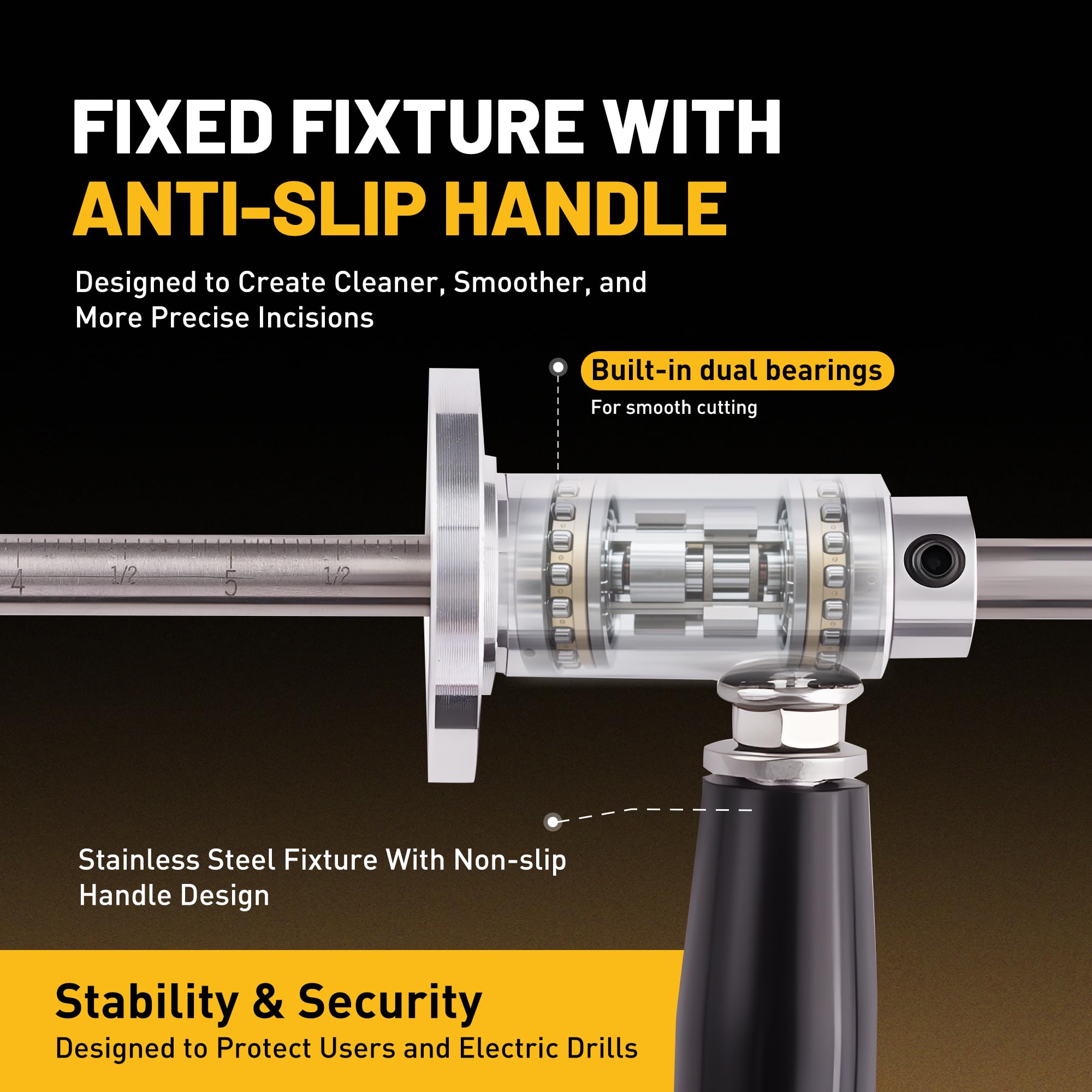 FAITIO stainless steel handle resists wear for long service life
