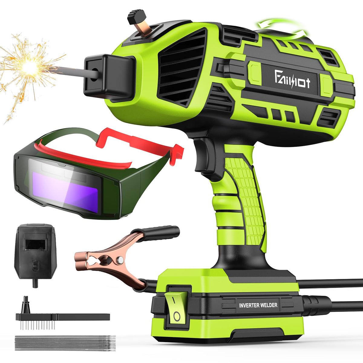 Faiuot portable welding machine 110V for versatile on-site use.