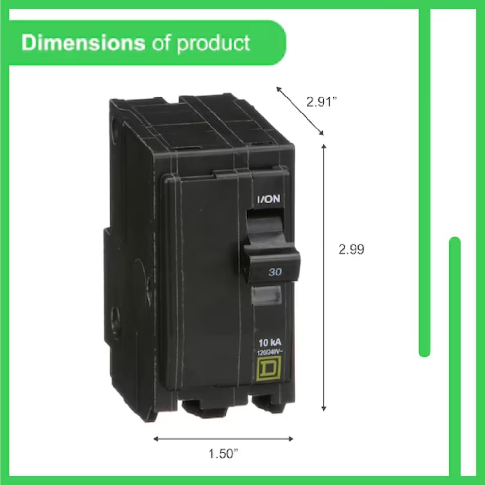 FalconSupply QO230 offers 10kAIC fault-current protection for safe circuits.