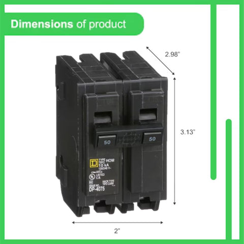 FalconSupply HOM250 10kAIC for enhanced fault-current protection.