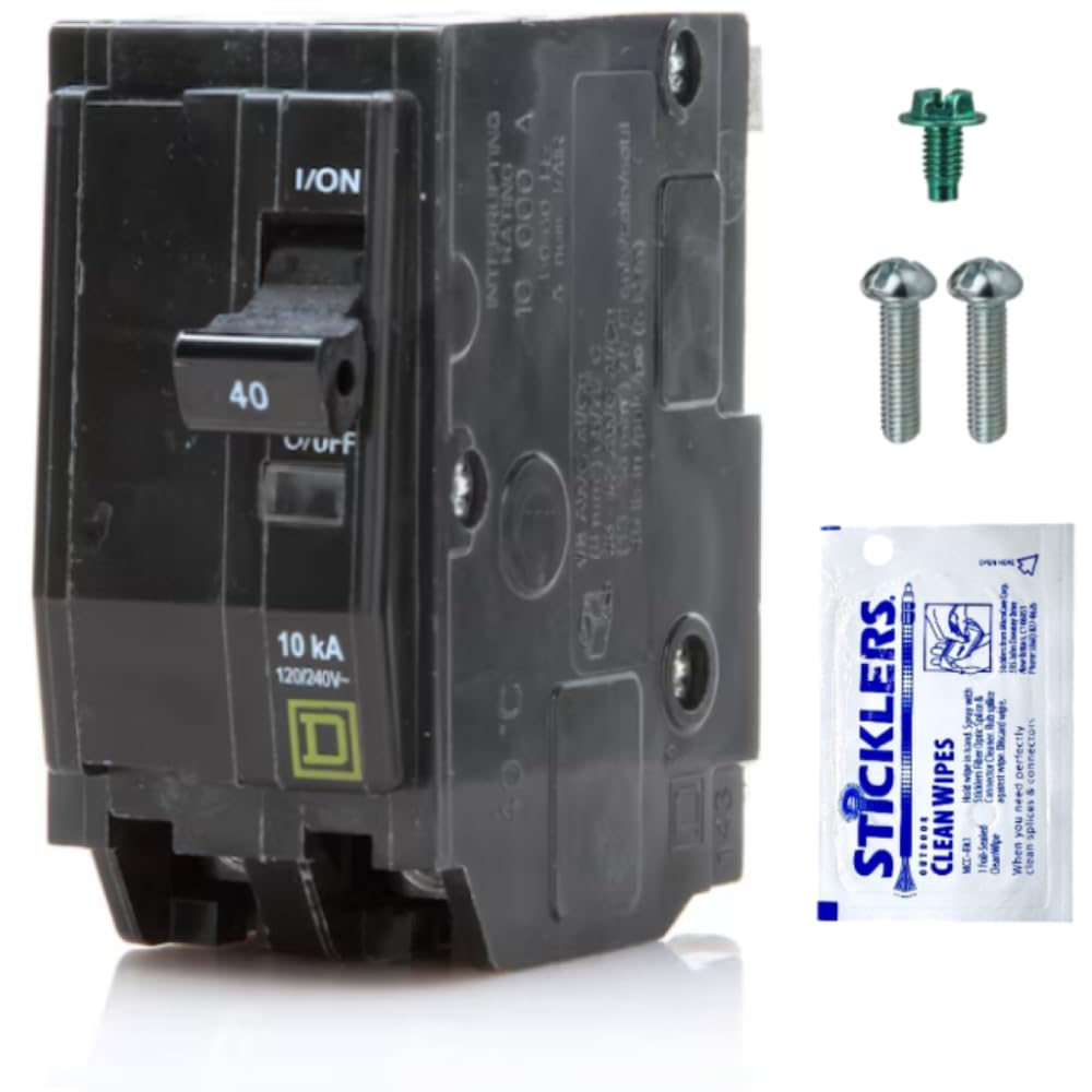 FalconSupply QO240 breaker front view showing 40A protection