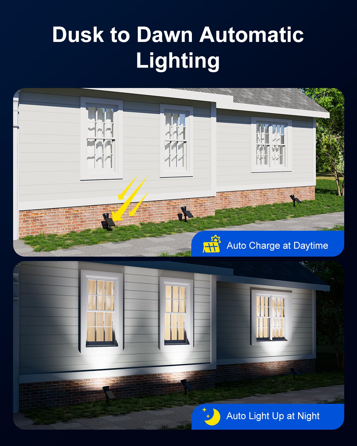 FALOVE solar light brightens the mailbox area for easy evening access