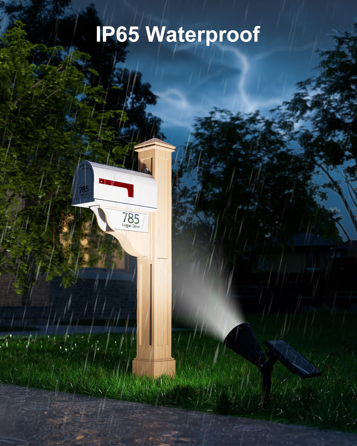 FALOVE solar spot light creates inviting ambience on patios and decks