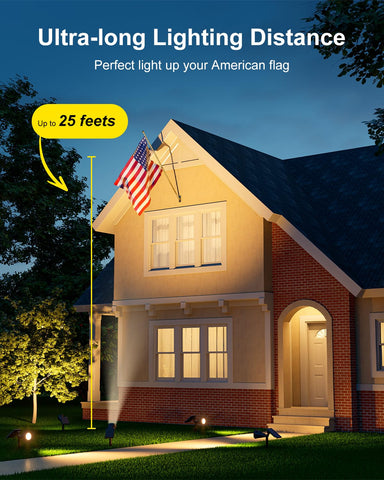 FALOVE solar spotlight with adjustable beam and panel directs light where you need it