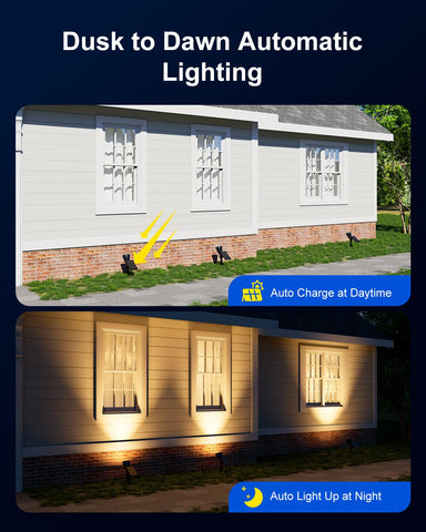 FALOVE solar spotlights line yard edges for safe, inviting pathways.