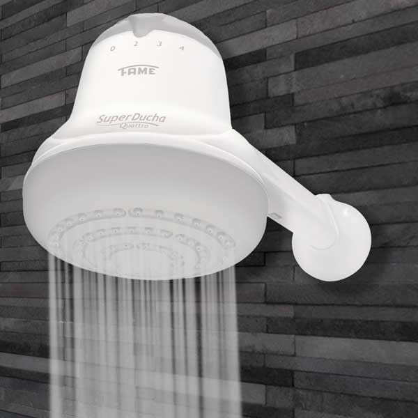 FAME compact white design fits small bathrooms and spaces.