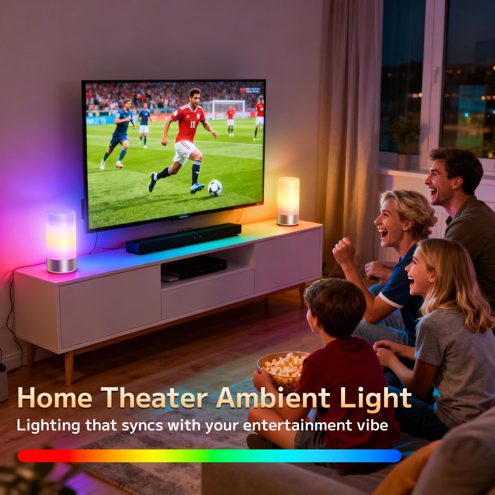 Famigreta RGB color cycle lamp for mood and ambiance