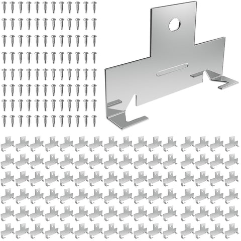 Famiron 96pcs retrofit C clips with screws for 5-6 inch cans, durable installation.