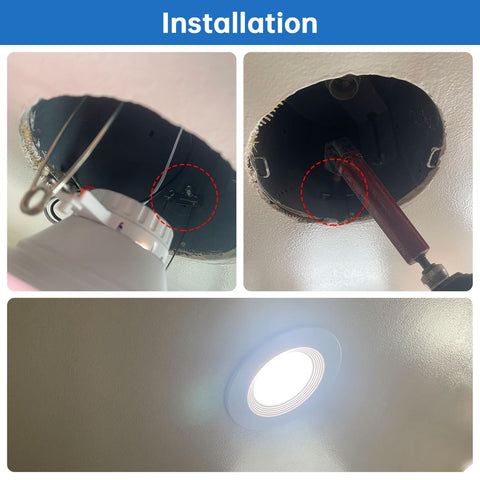 Famiron self-tapping screws simplify installation into recessed fixtures.