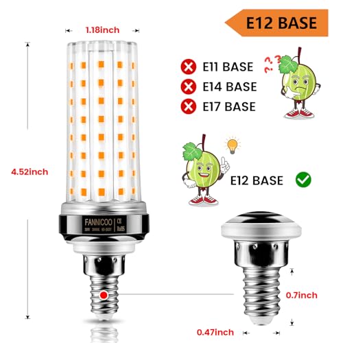 FanNicoo E12 LED Bulb in kitchen use demonstrates bright task lighting.