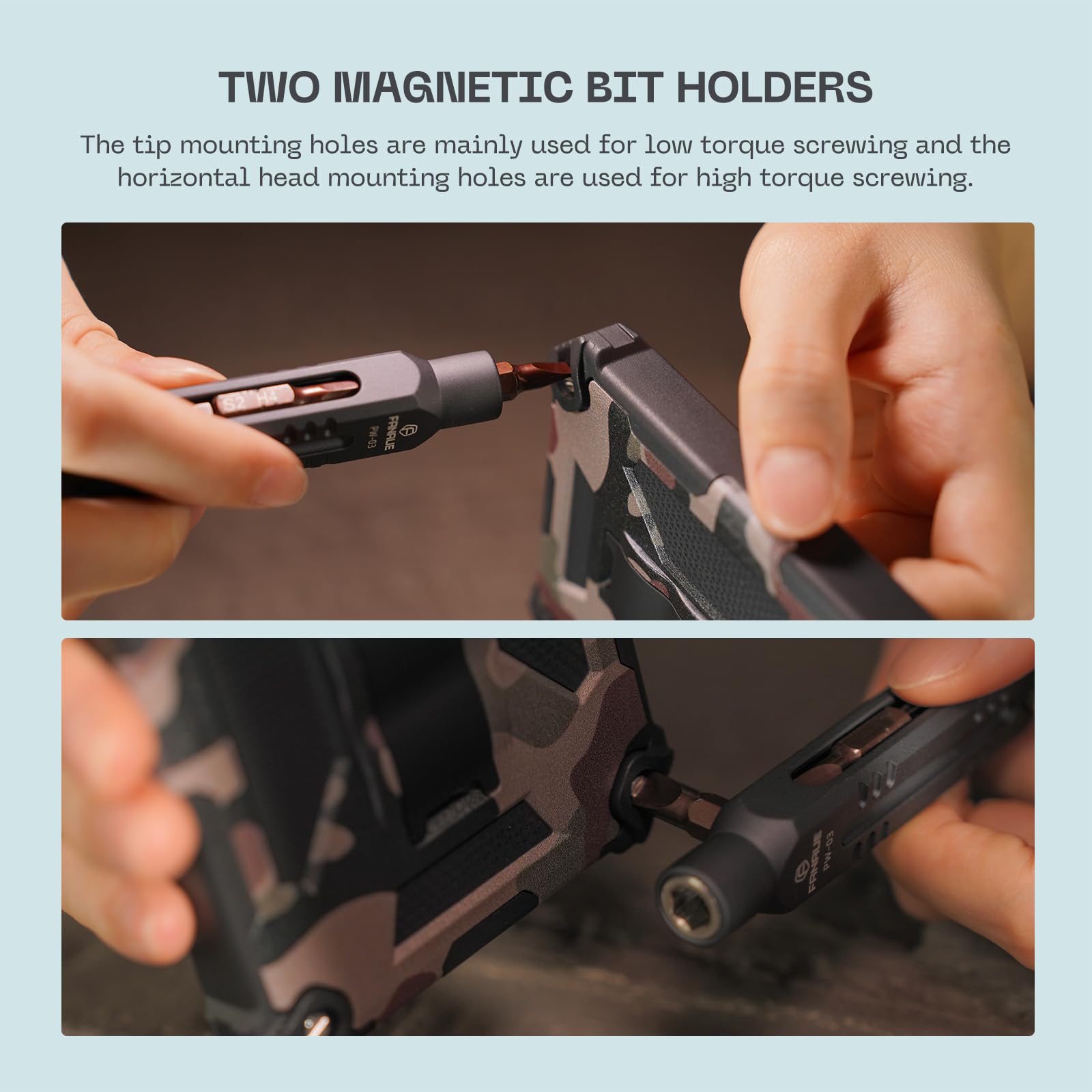 FANAUE EDC precision screwdriver 10-bit array for versatile electronics and DIY tasks.