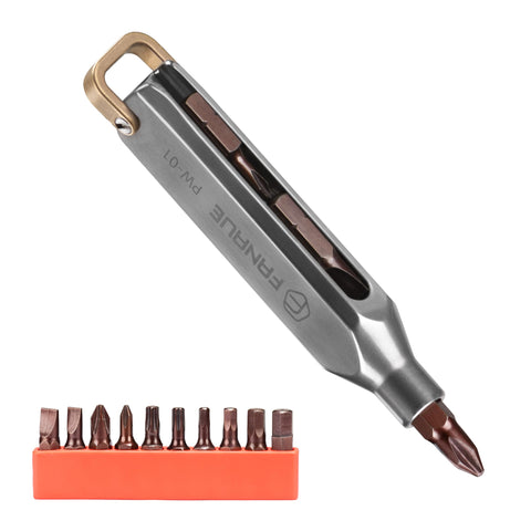 FANAUE titanium EDC screwdriver with a rugged handle for precise daily tasks.