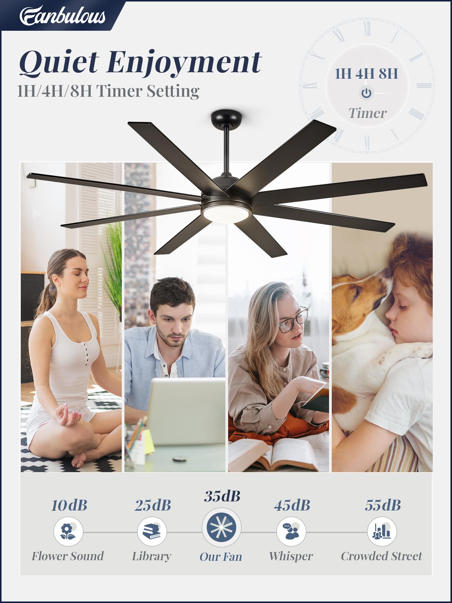 LED light with three color temperatures for customizable ambiance