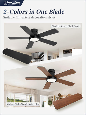 Fanbulous 3CCT adjustable lighting from warm to cool ambiences