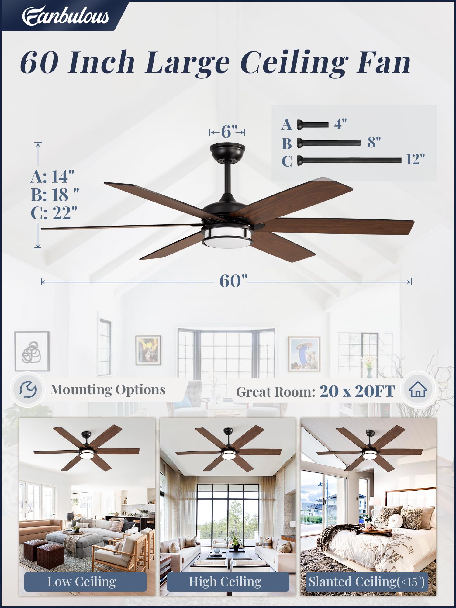 Fanbulous six speed settings tailor breeze to your needs.
